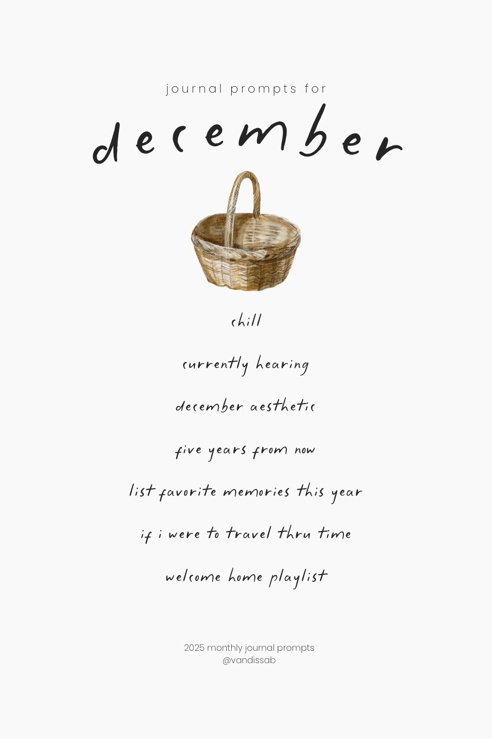 Preparing for a New Season journal prompts for december