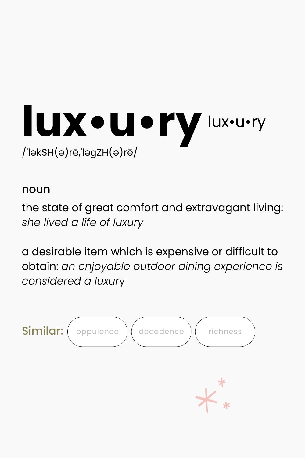 luxury defined