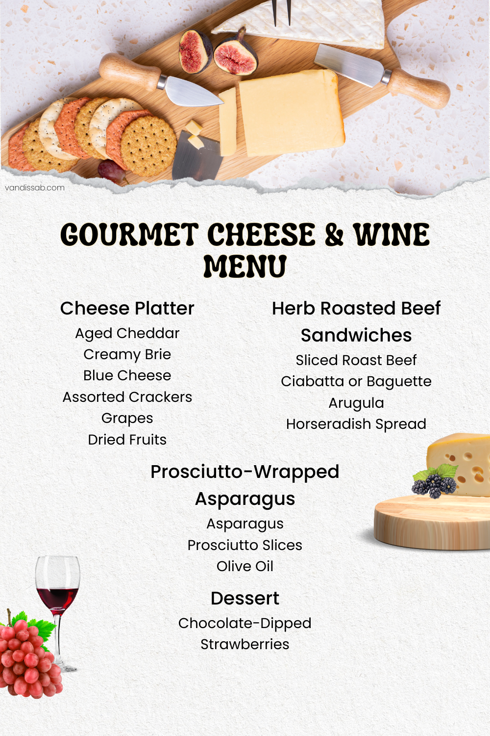 Gourmet Cheese & Wine Luxury Picnic Menu | Planning a Gourmet Cheese & Wine Luxury Picnic? 🍷🧀✨ This guide has everything you need—perfect location ideas, expert cheese & wine pairings, stunning tablescape inspiration, and elegant food displays. Plus, discover themed décor tips, personalized touches, and entertainment ideas to create a truly unforgettable outdoor dining experience. Save this for your next stylish gathering! #LuxuryPicnic #CheeseAndWine #OutdoorDining