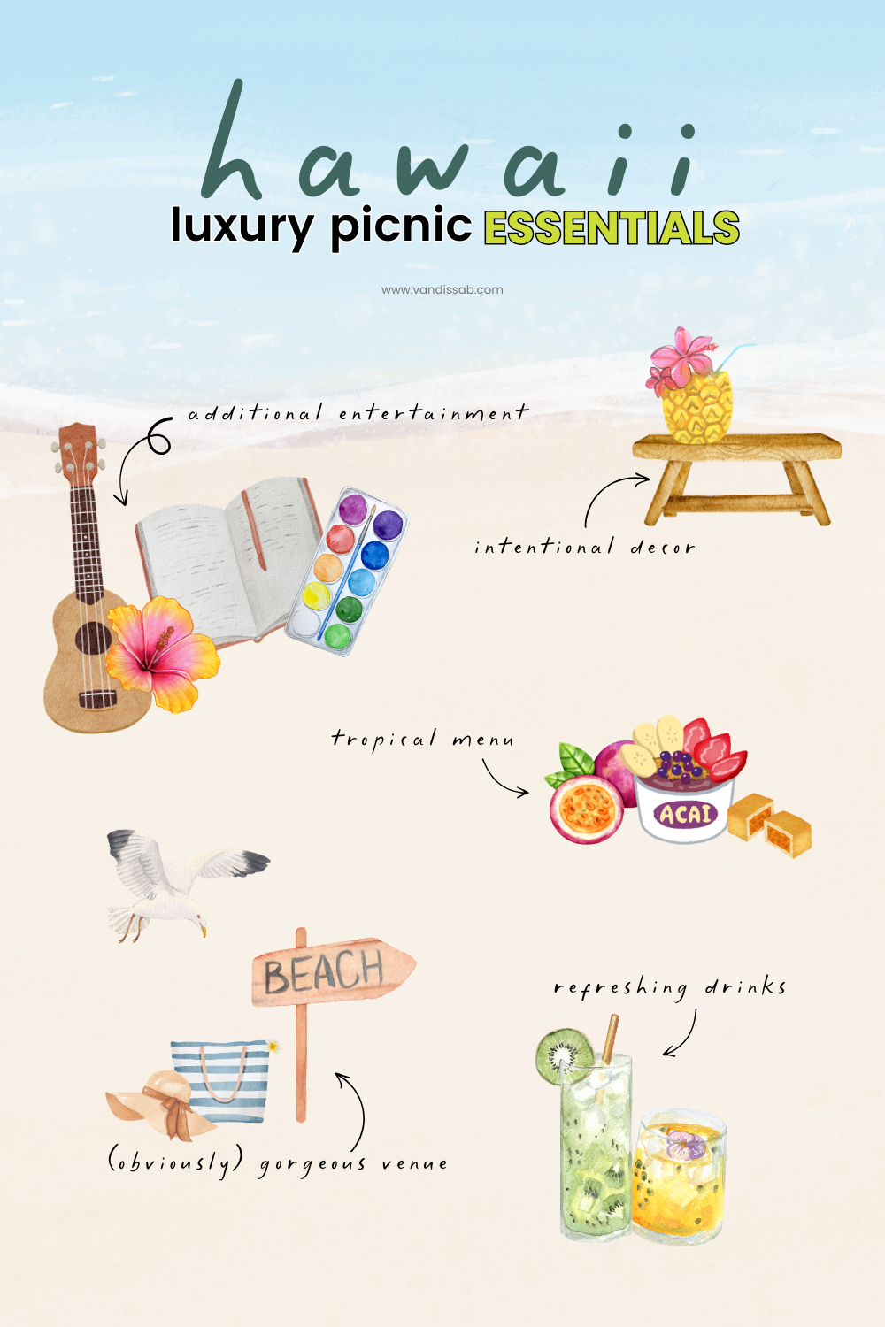 Your Hawaiian Luxury Picnic Bucket List Essentials