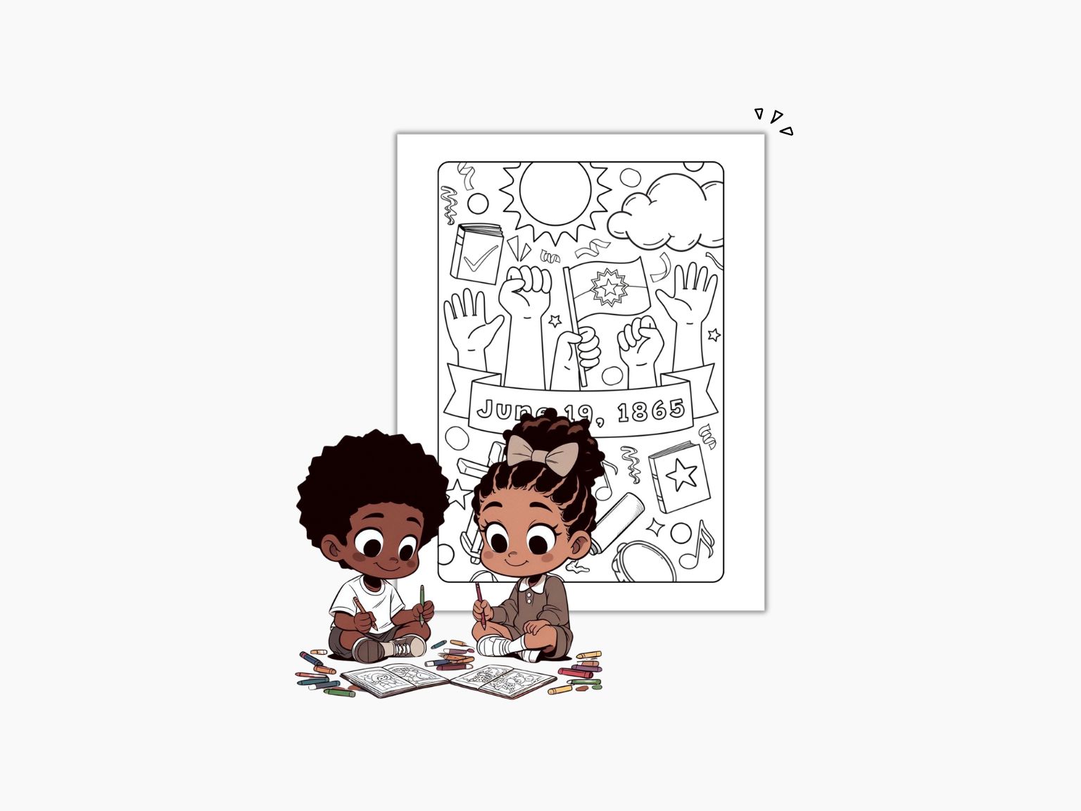Juneteenth Coloring Page