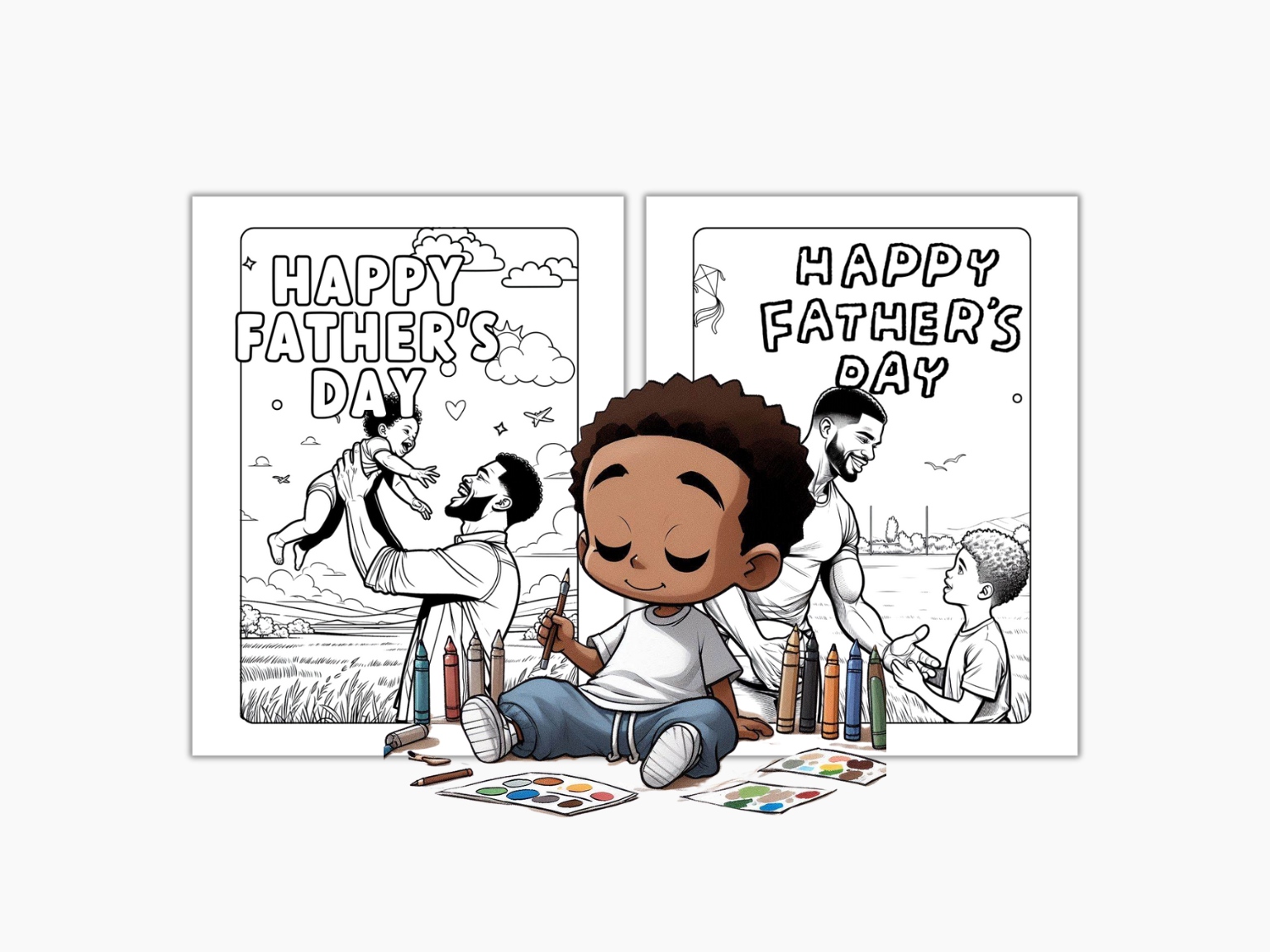 Father’s Day Coloring Pages