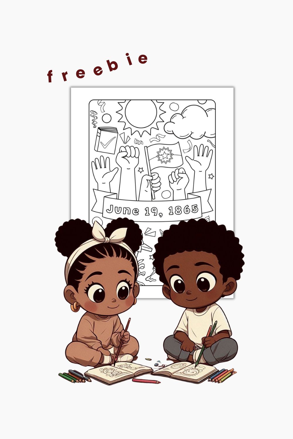 juneteenth coloring page freebie